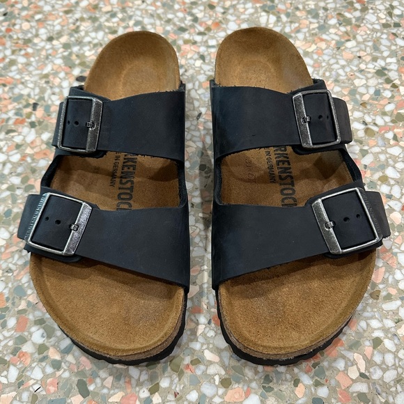 Birkenstock Arizona Black Oiled Nubuck Leather 37 / 6.5 - Picture 5 of 12